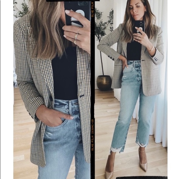 Treasure & Bond Jackets & Blazers - NWT Plaid One-Button Blazer